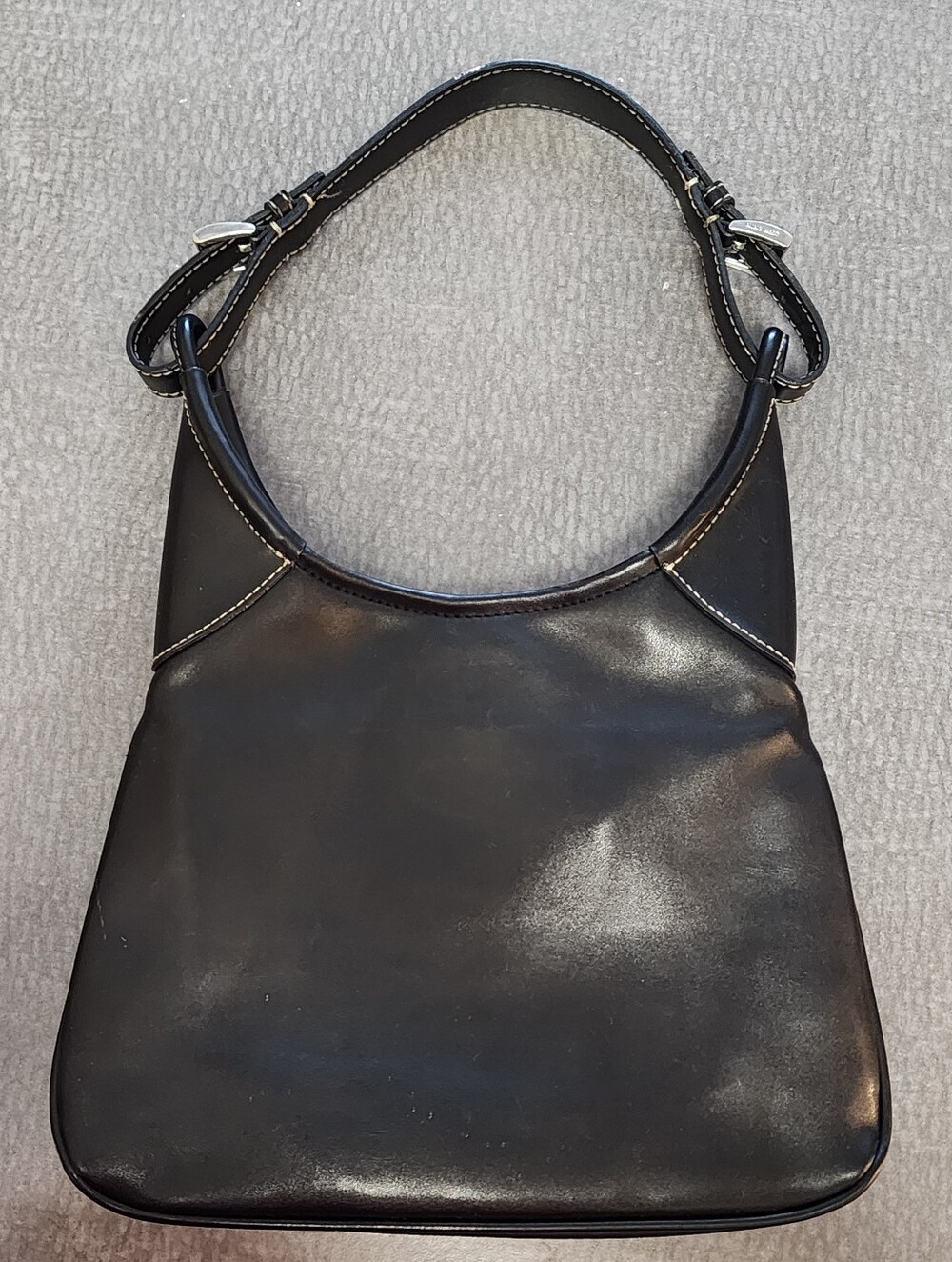 Vintage Y2K Nine West Black Shoulder Handbag Faux Leather Purse Read Disc
